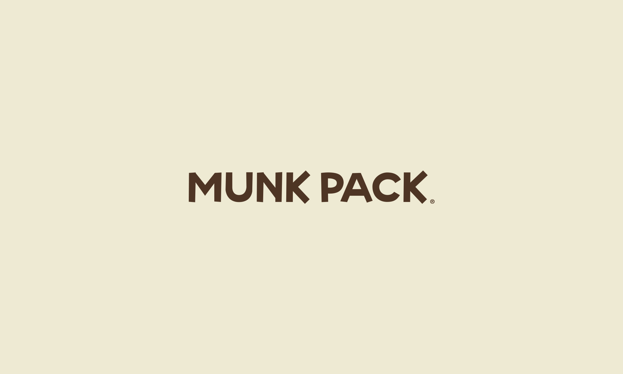 Munk Pack brand identity by motto