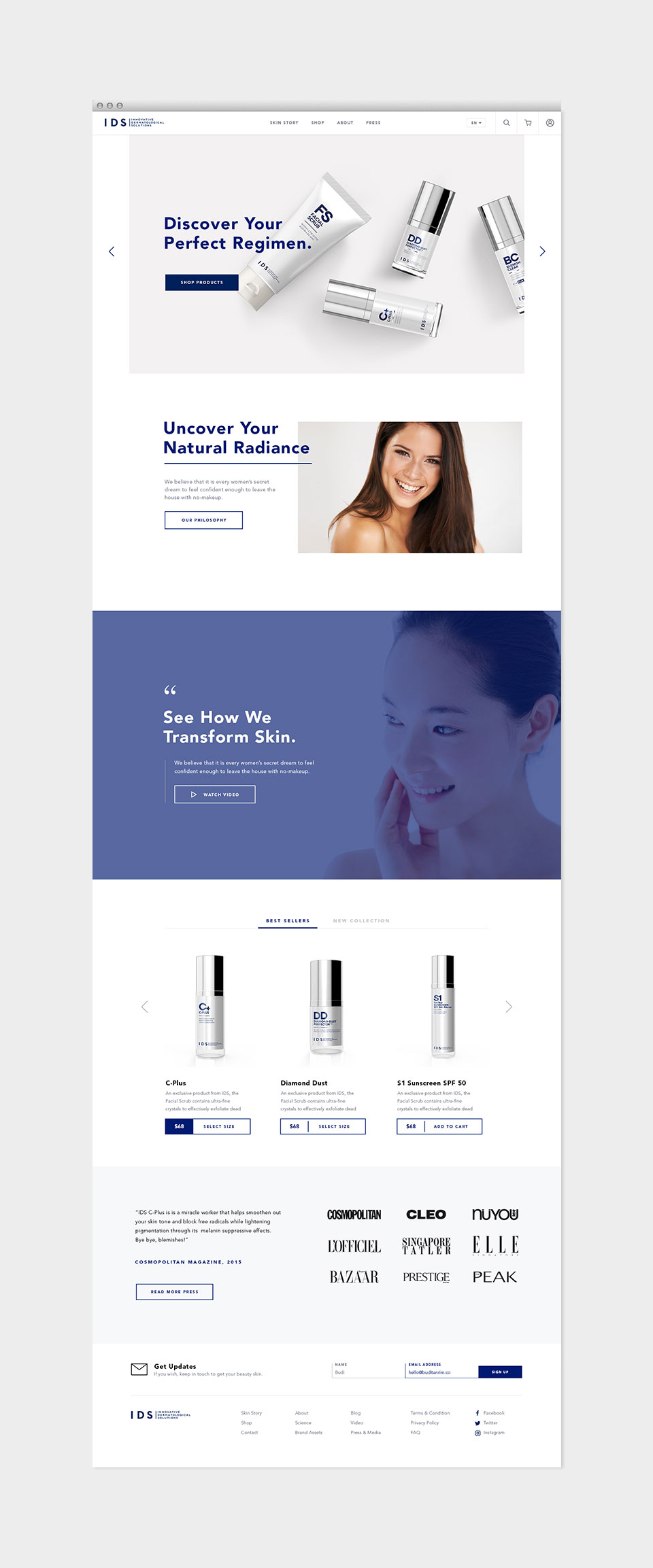 IDS Skincare Branding by Motto