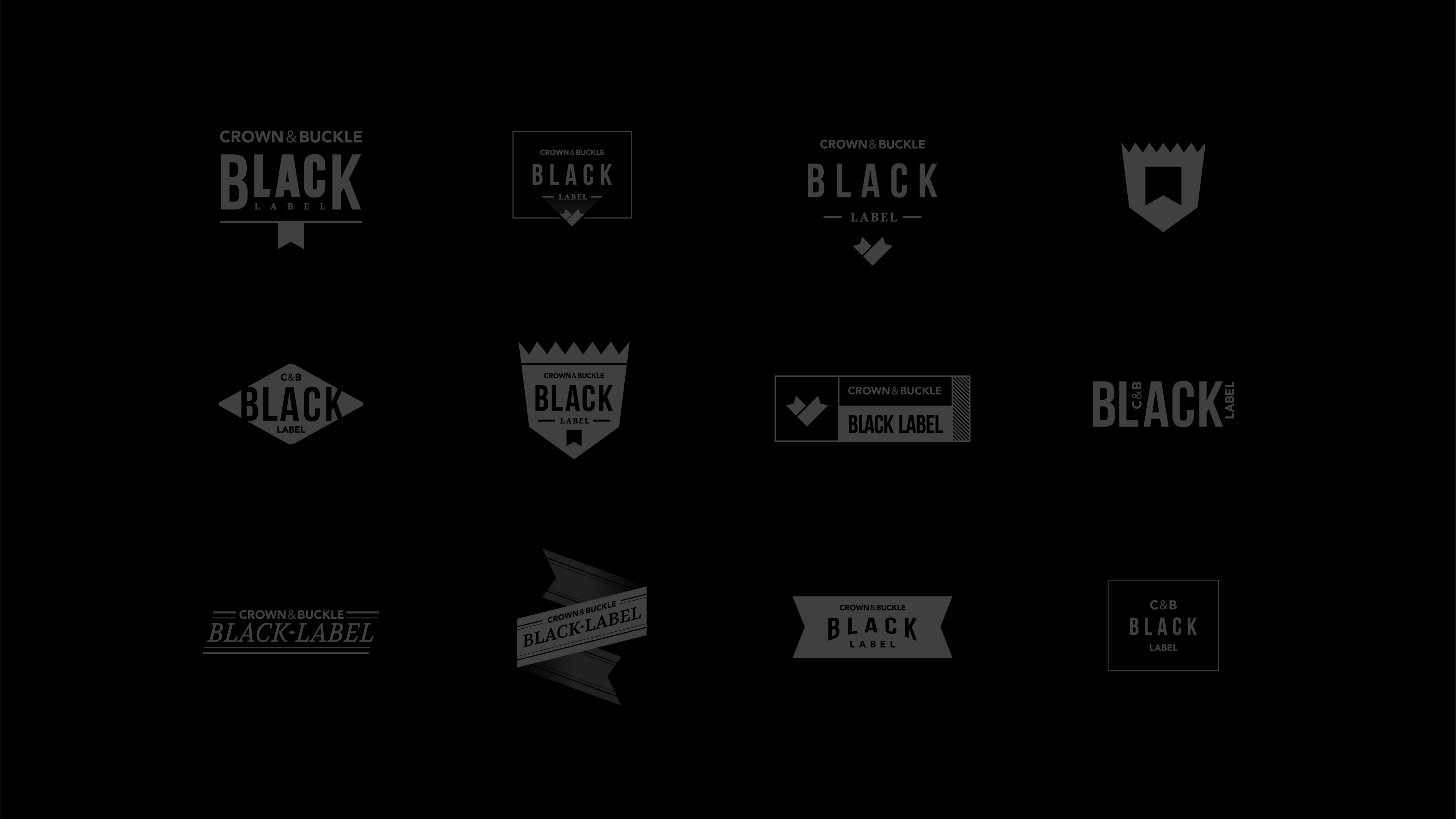 Black Label Crown & Buckle Website by Motto