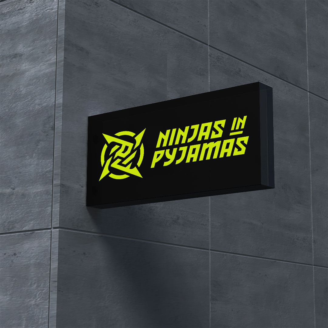 ninjas in pyjamas signage