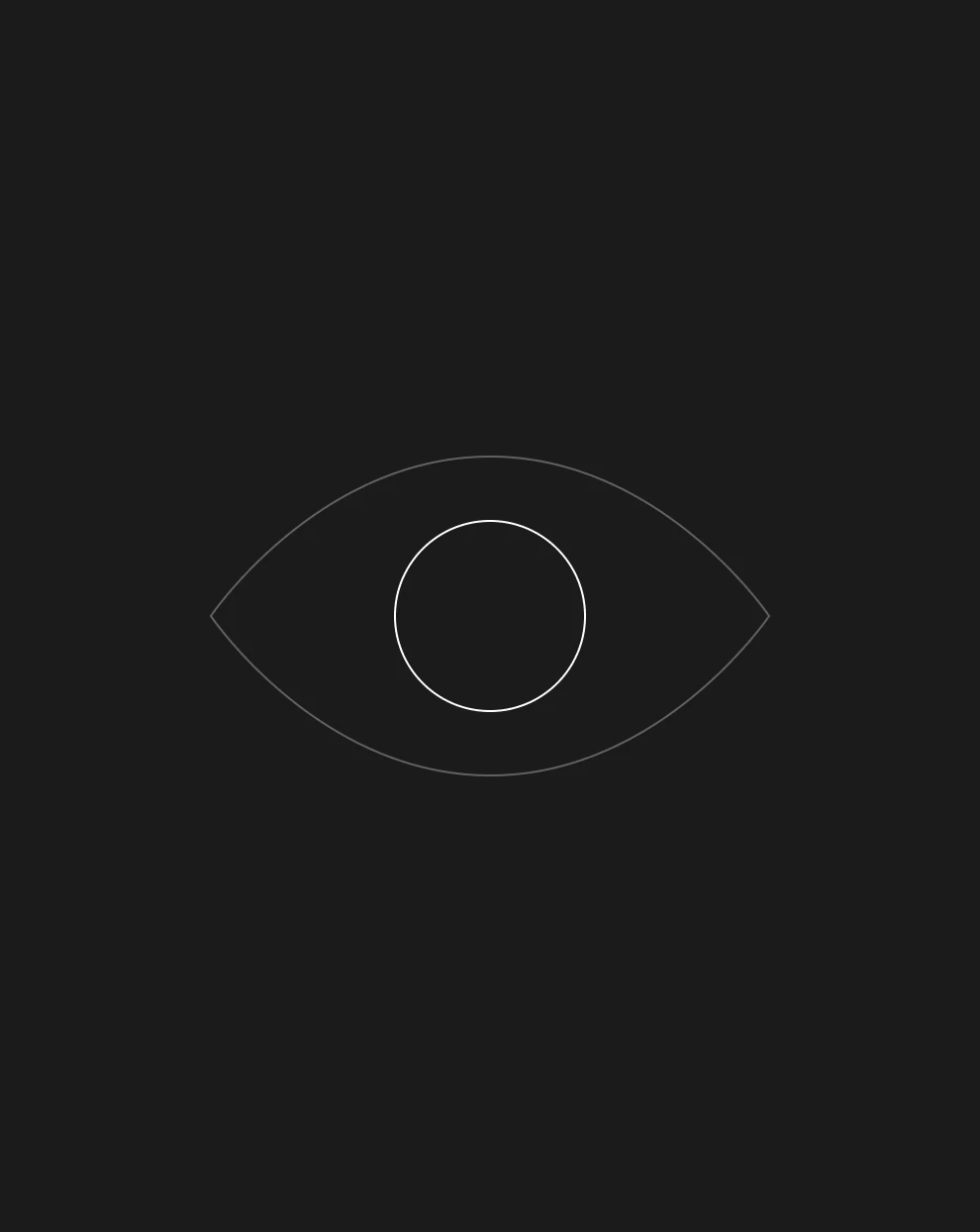 Minimal eye icon with a “Branding” label, symbolizing brand clarity and vision during mergers.