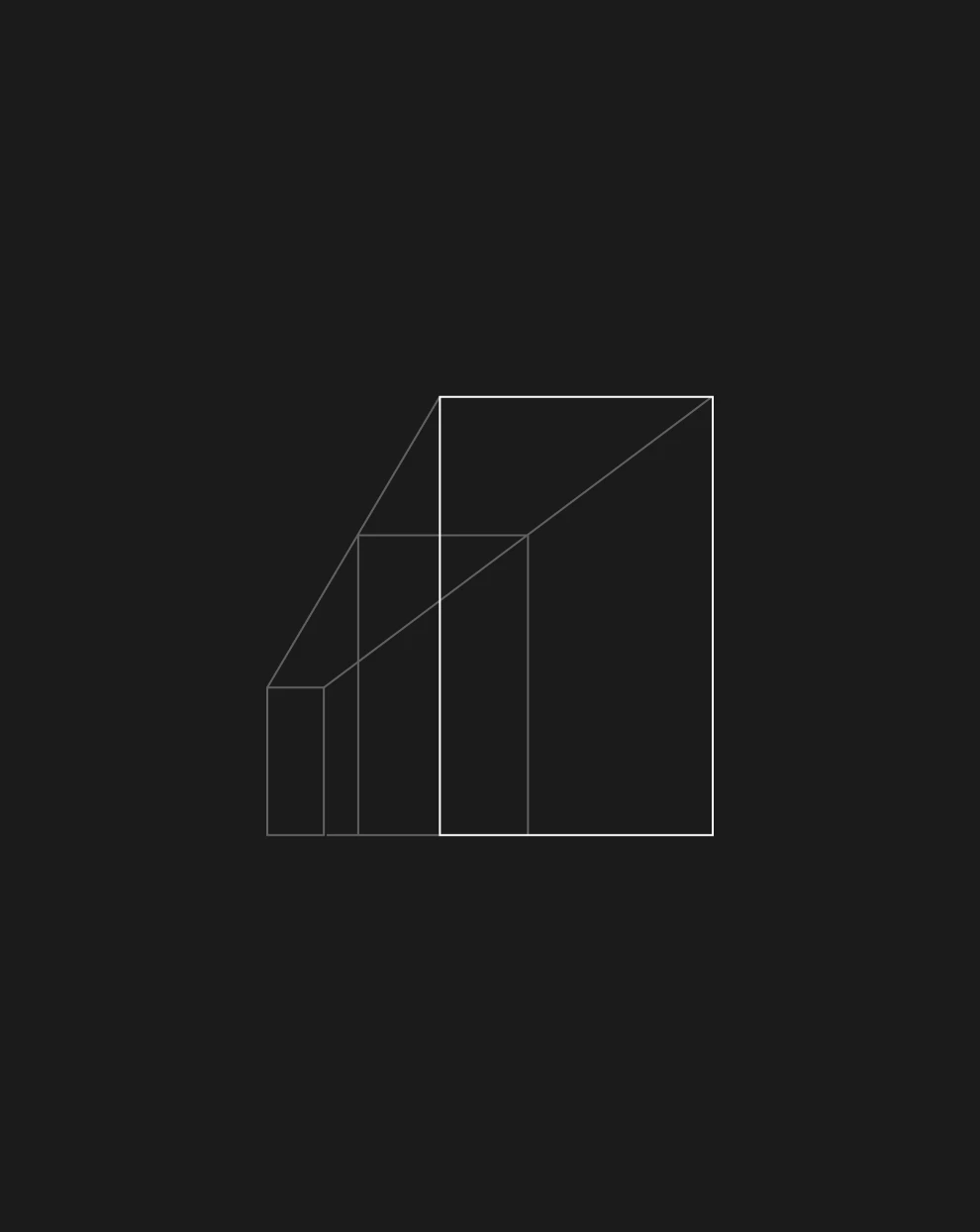 Geometric shapes forming larger structures with a “Branding” label, symbolizing how brand drives growth and transformation after mergers.