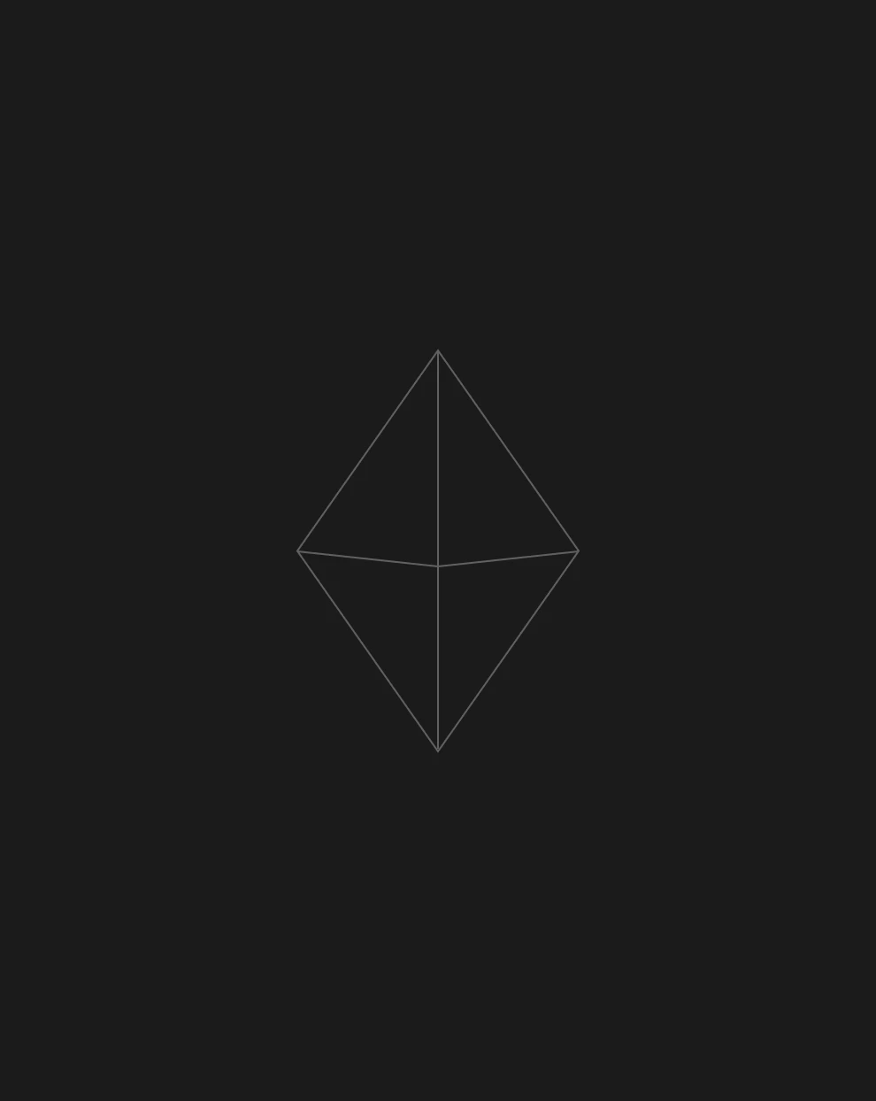 Outlined diamond shape on a dark background, symbolizing brand strength, growth, and cultural alignment at the executive level.