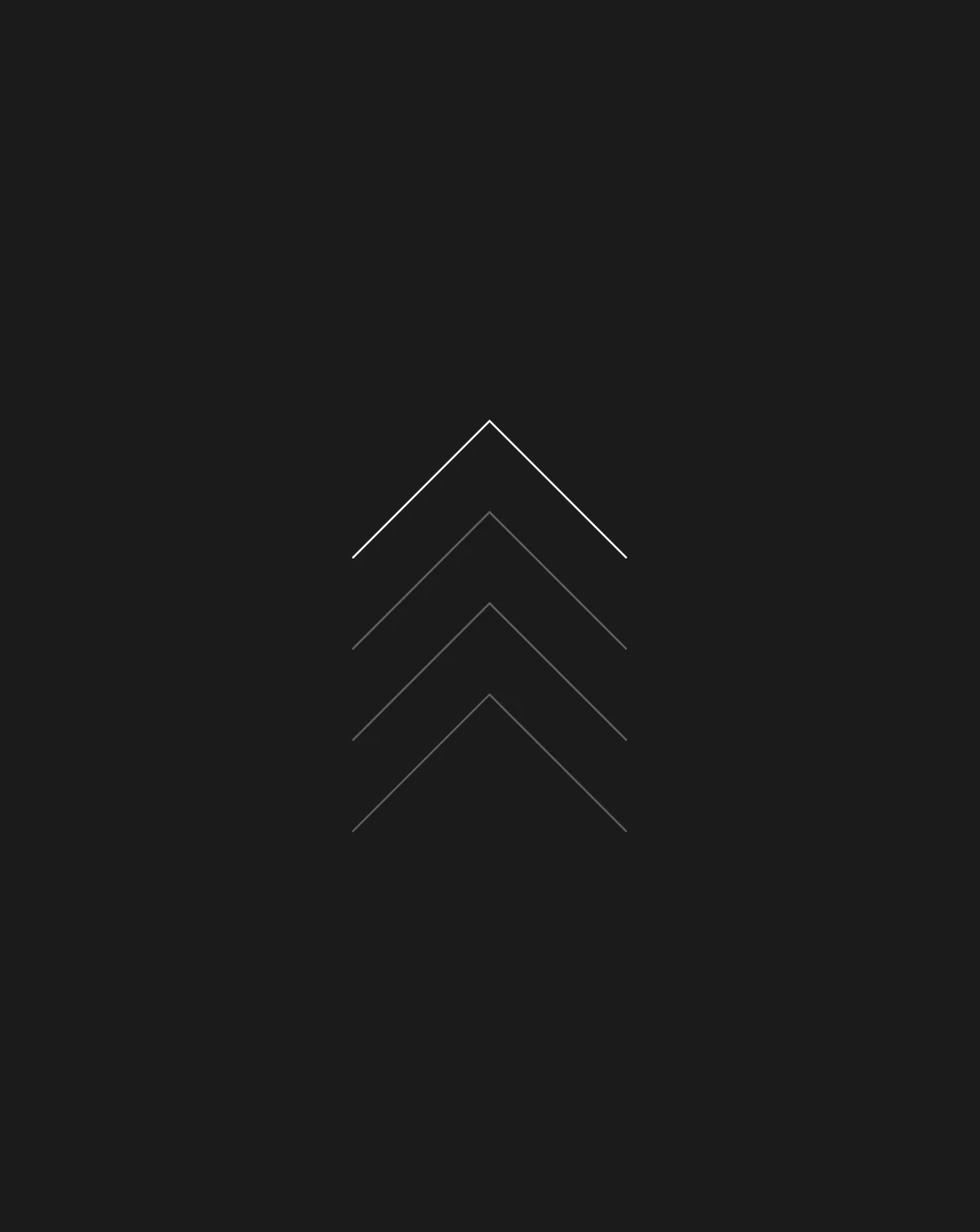 Stacked upward arrows on a dark background, symbolizing brand as a system that drives sustained business growth.