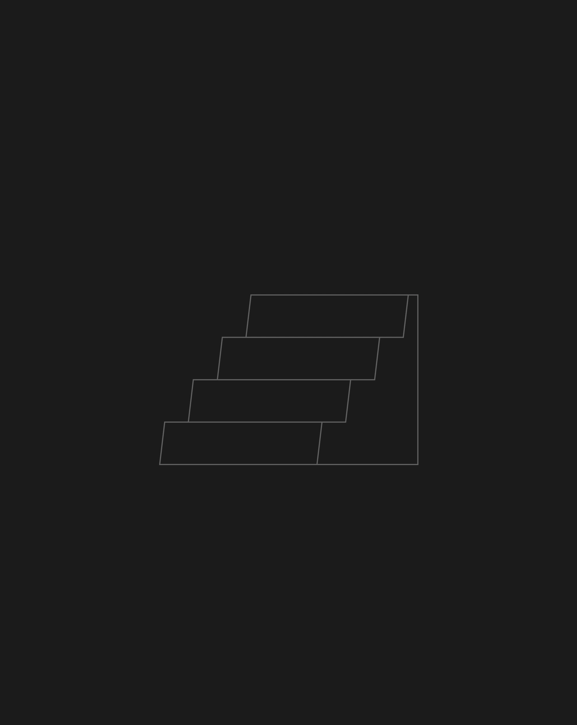 Stacked steps on a dark background, symbolizing a strategic checklist for preparing a brand for acquisition or IPO.