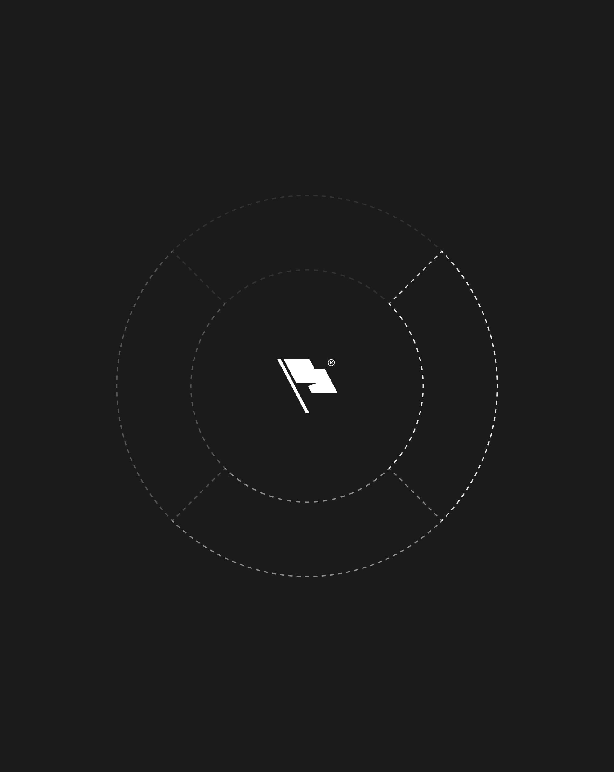 Minimalist graphic of concentric circles with segmented outlines and a geometric flag-like mark at the center, symbolizing measuring brand’s real business contribution beyond vanity metrics.