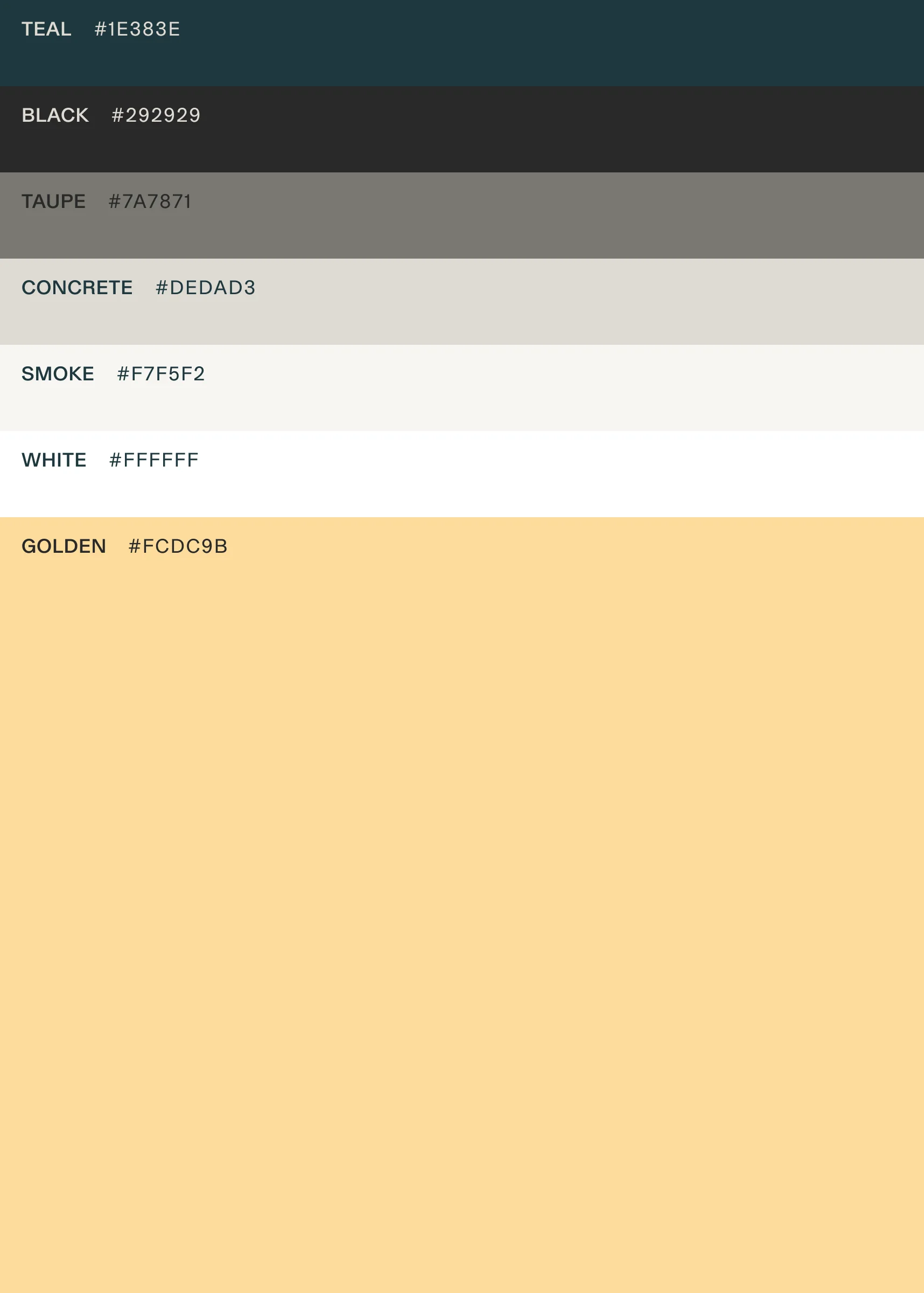 Color palette for Outten & Golden.