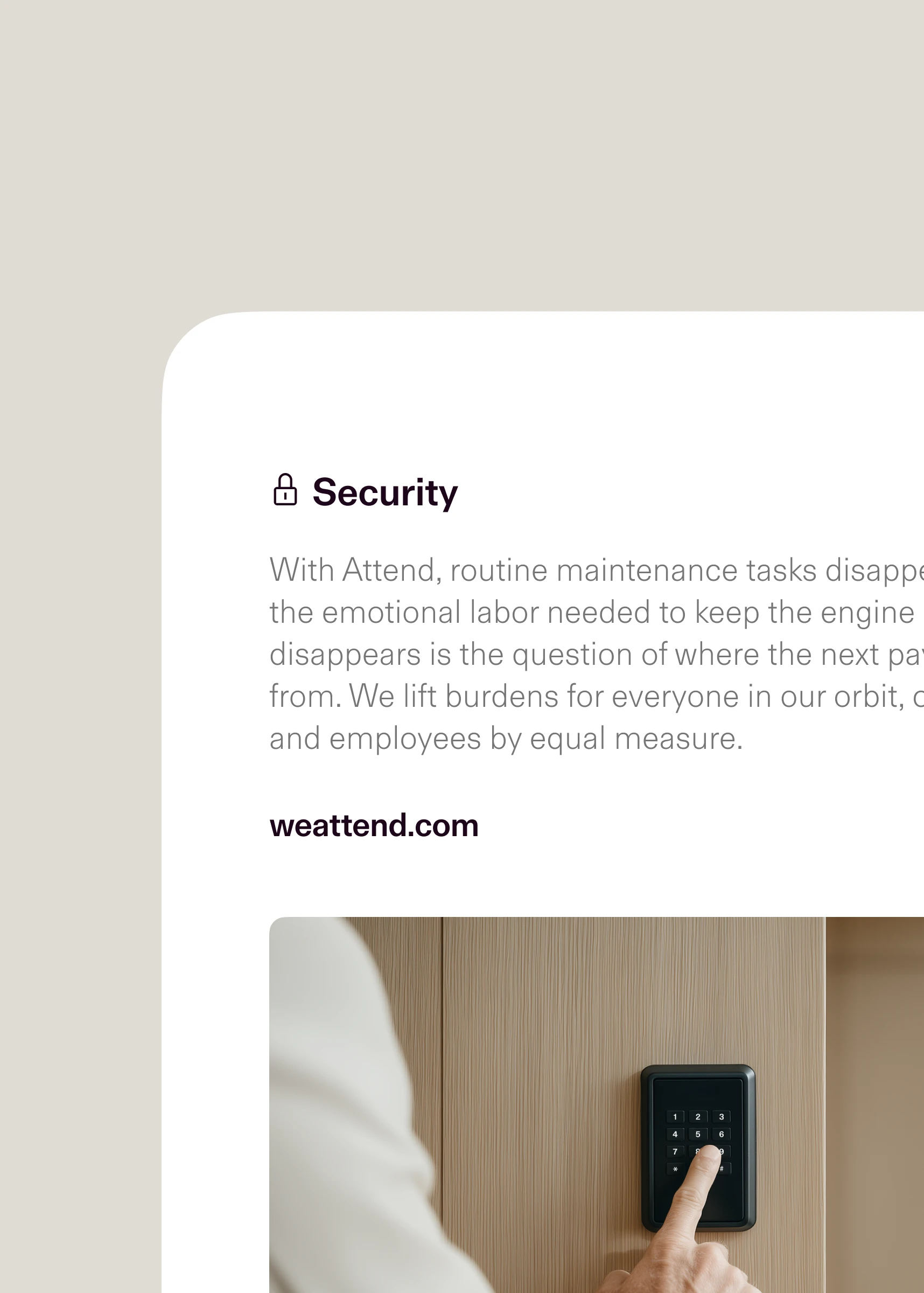 UI design and icon usage for Attend.