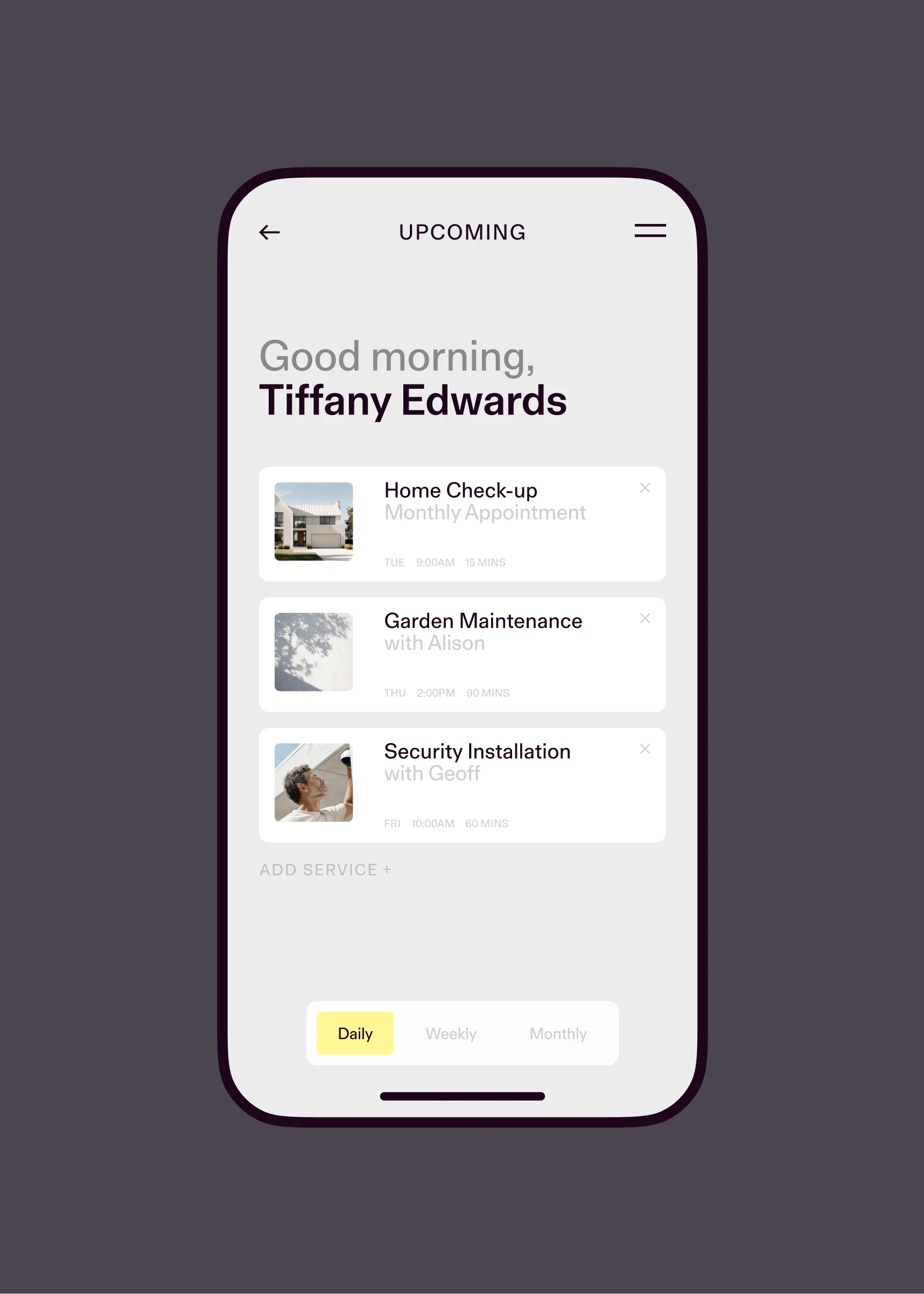 Mobile app for Attend.